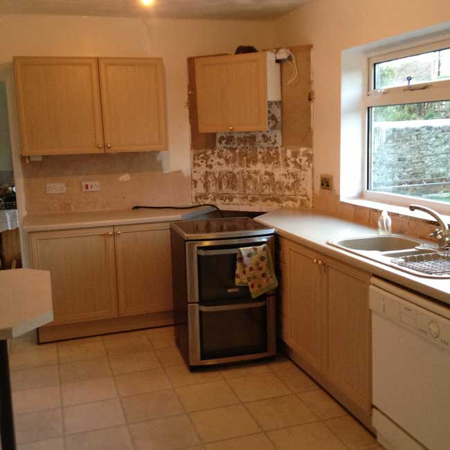 3 Replacement Kitchen Doors Before