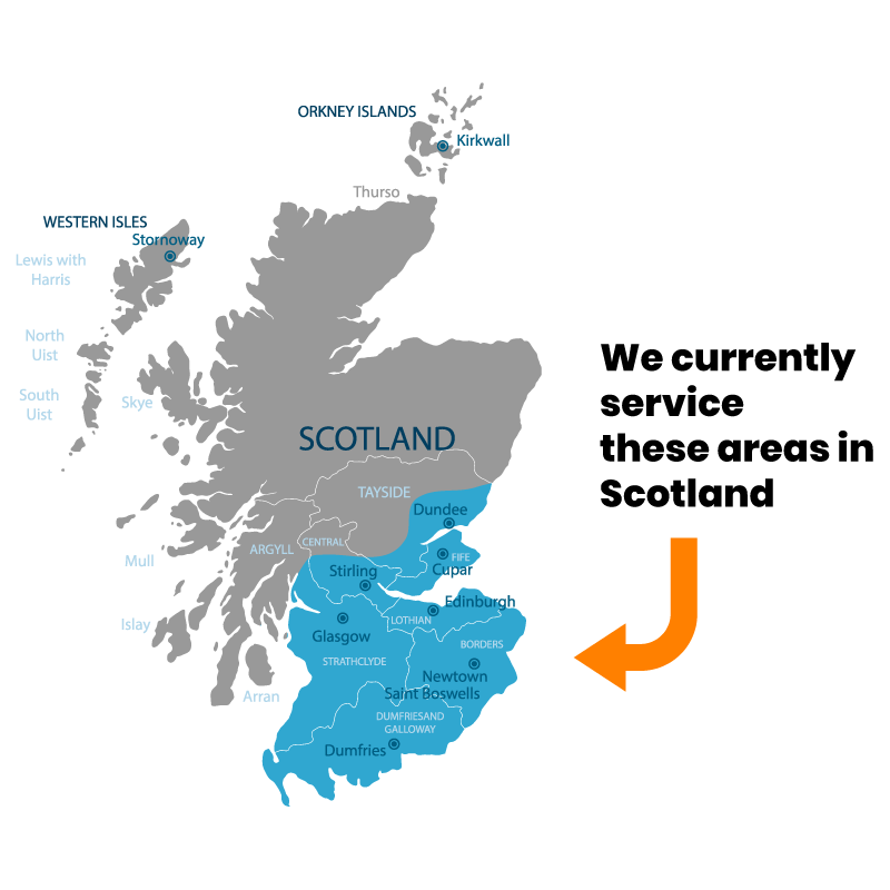 Scotland Areas Covered